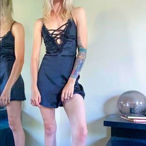 melancholy memory lace slip dress